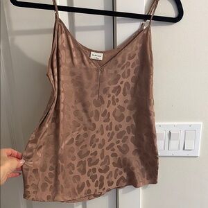 Babaton Tan Leopard Print Camisole